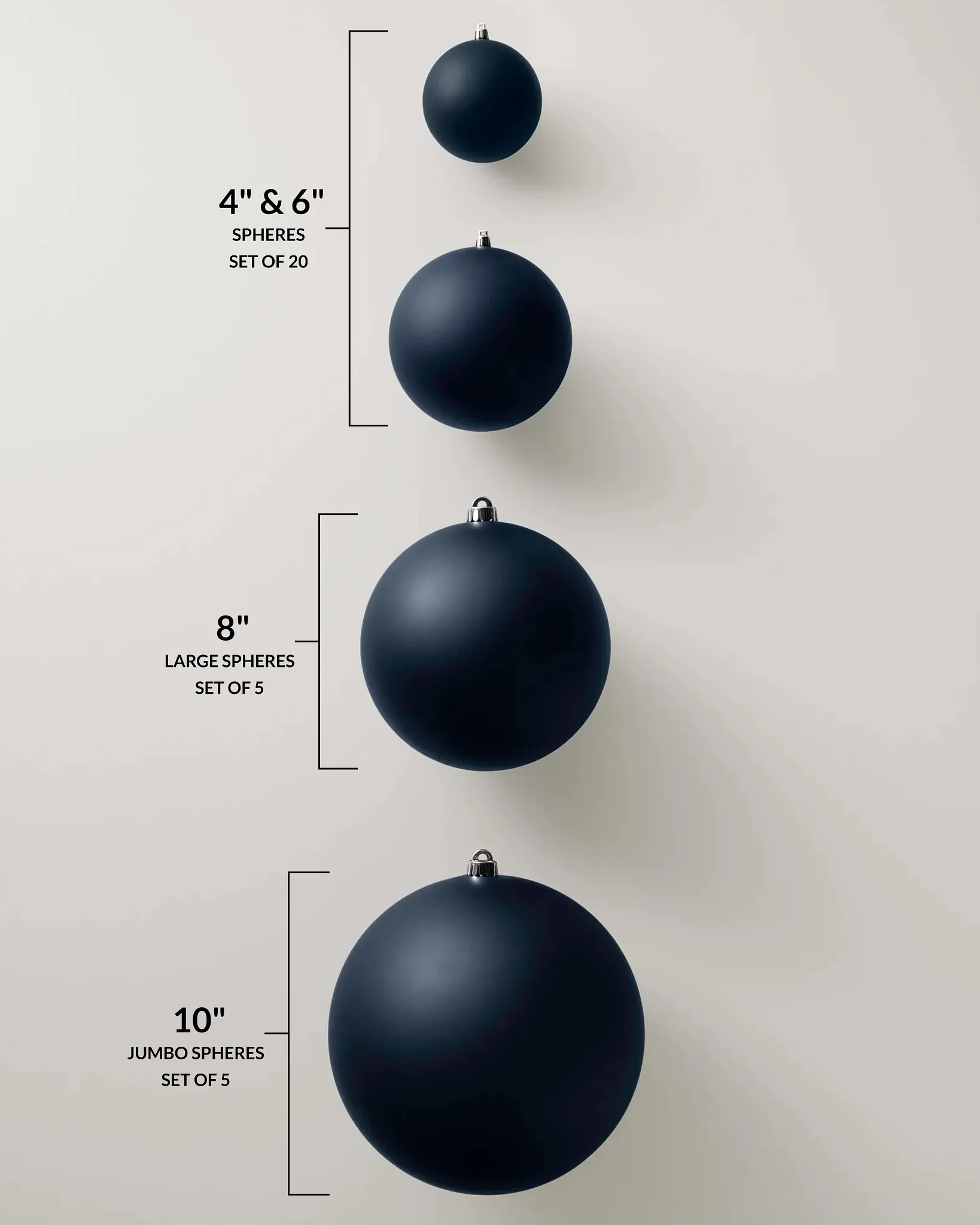 Midnight Blue BH Signature Shatter-Resistant Christmas Ornament