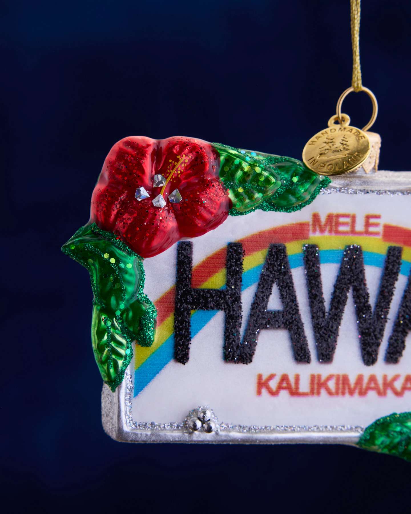 Balsam Hill Studio Hawaii License Plate Ornament