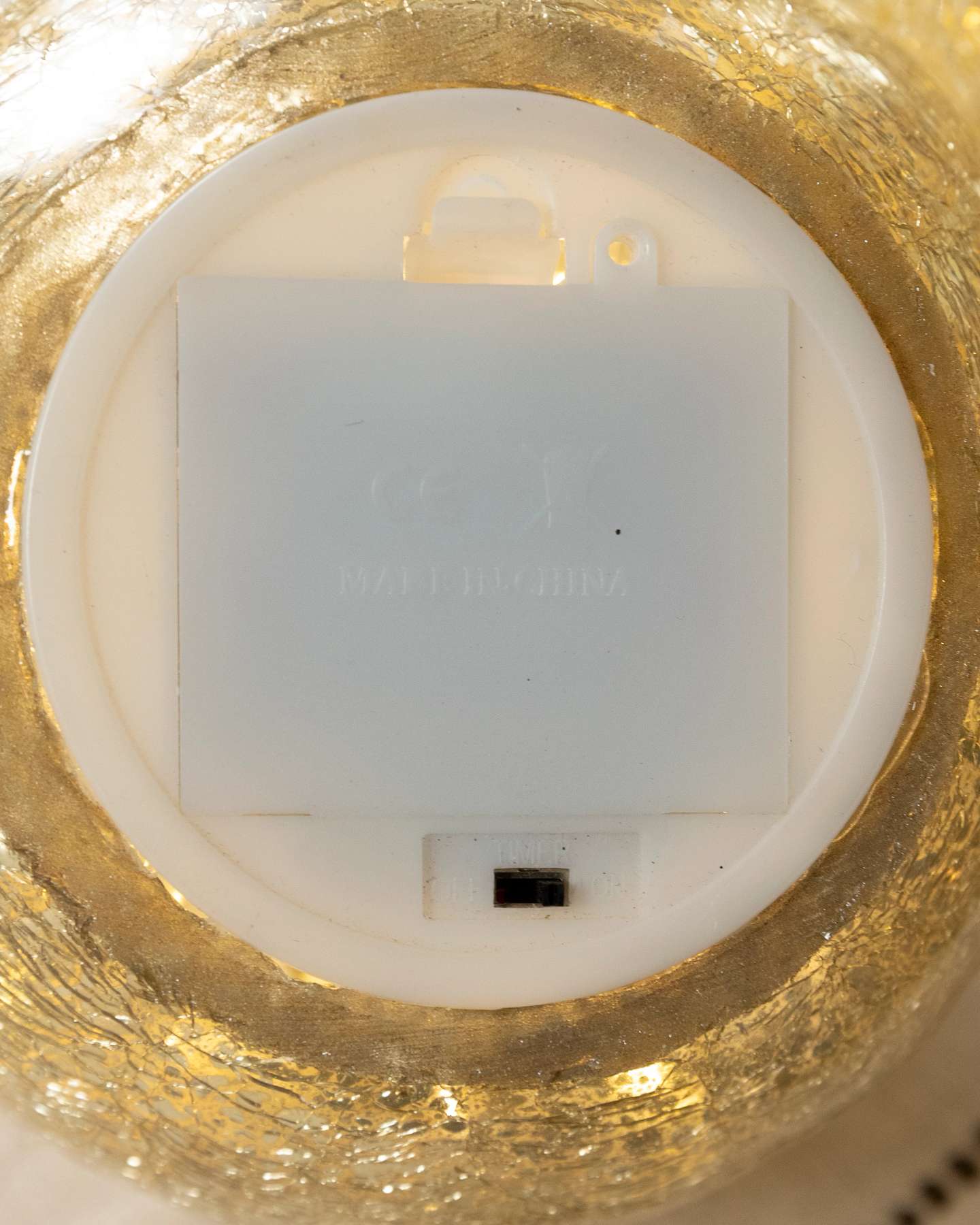 Balsam Hill Glowing Mercury Glass Orbs Battery Compartment Special Feature