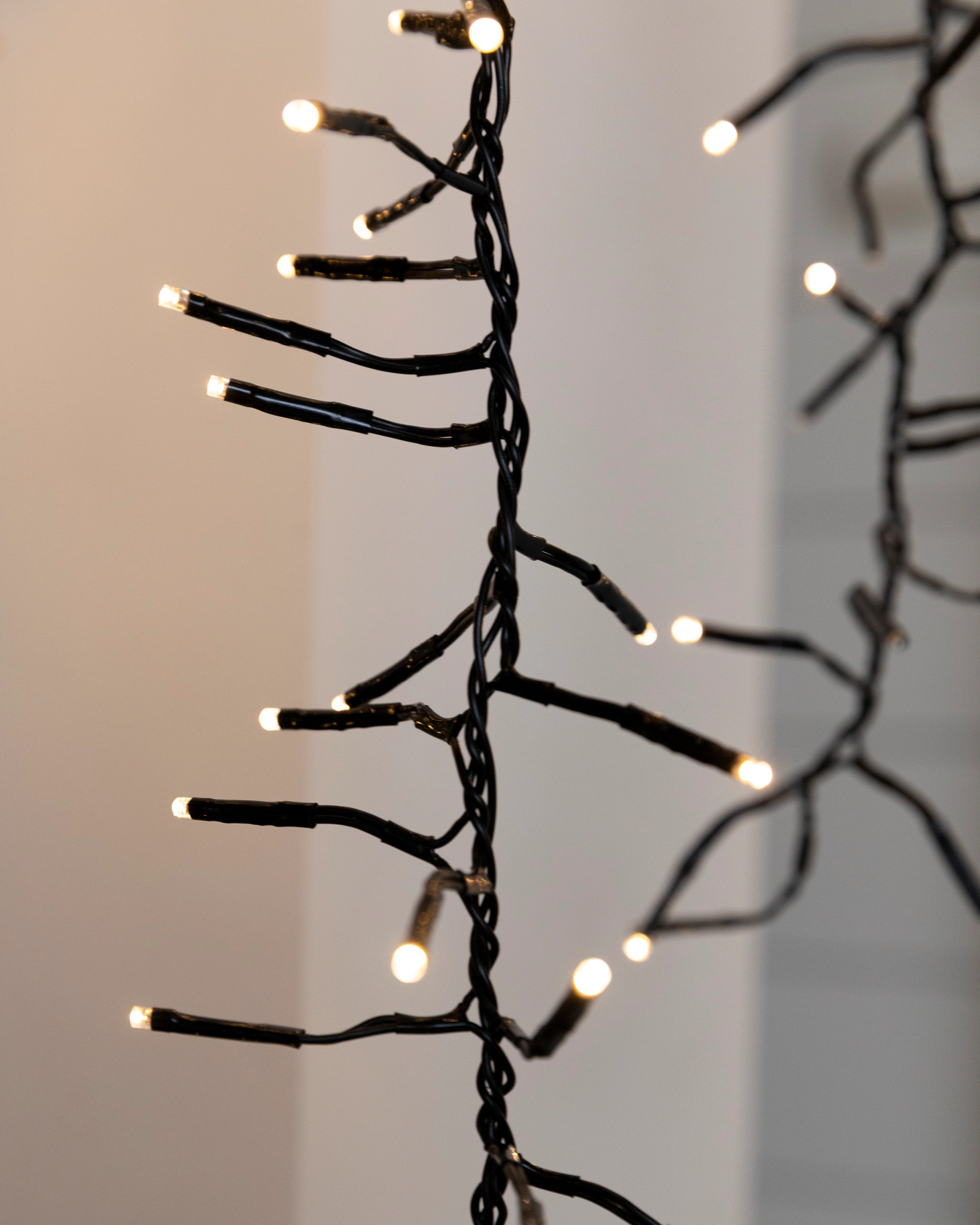 Micro LED light string with clear bulbs