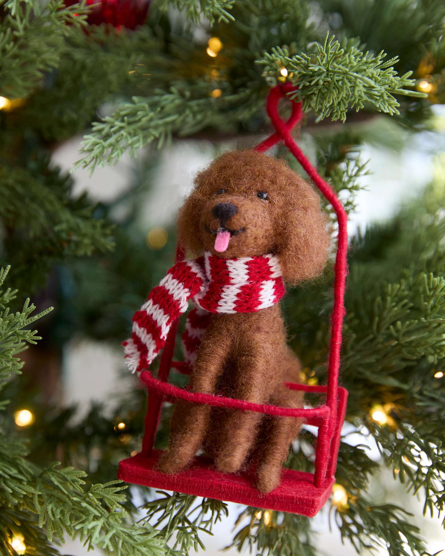 Alpine Adventure Dogs Felt Ornament Set