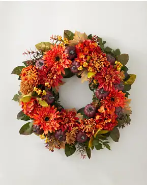 Pumpkin Floral Wreath Pumpkin Floral Wreath