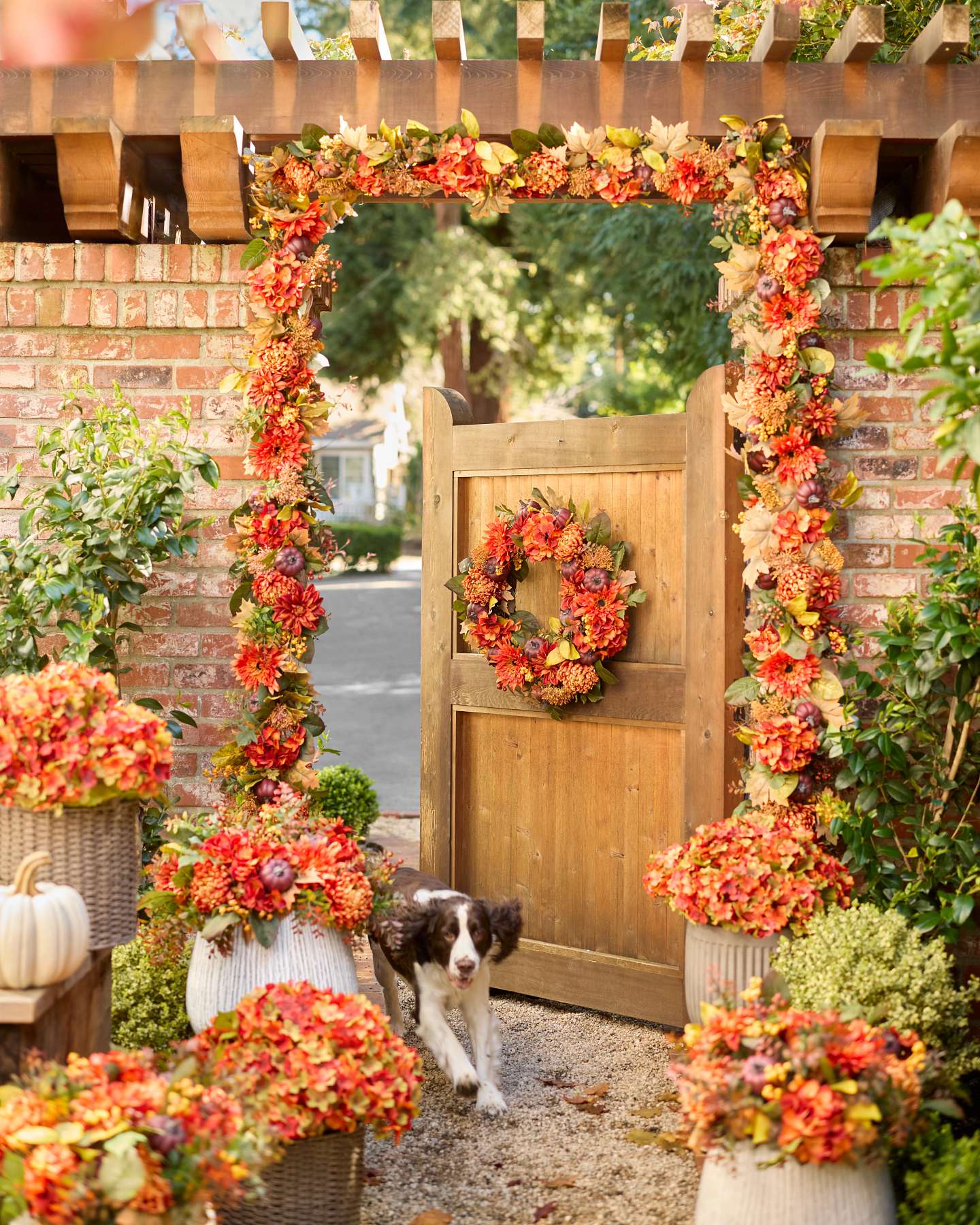 6ft Pumpkin Floral Garland by Balsam Hill Lifestyle 10