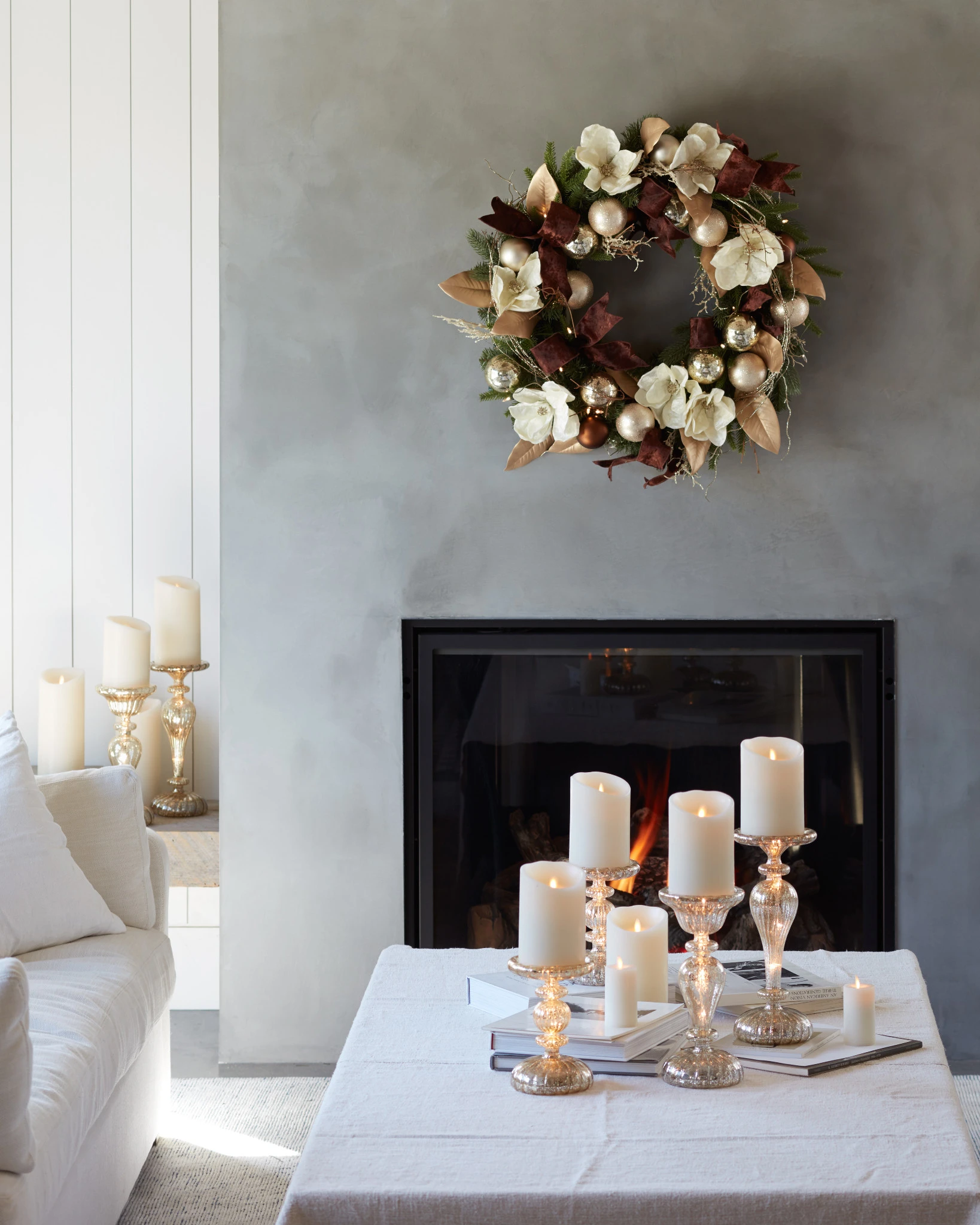 Miracle Flame LED Wax Pillar Candle by Balsam Hill Lifestyle 70