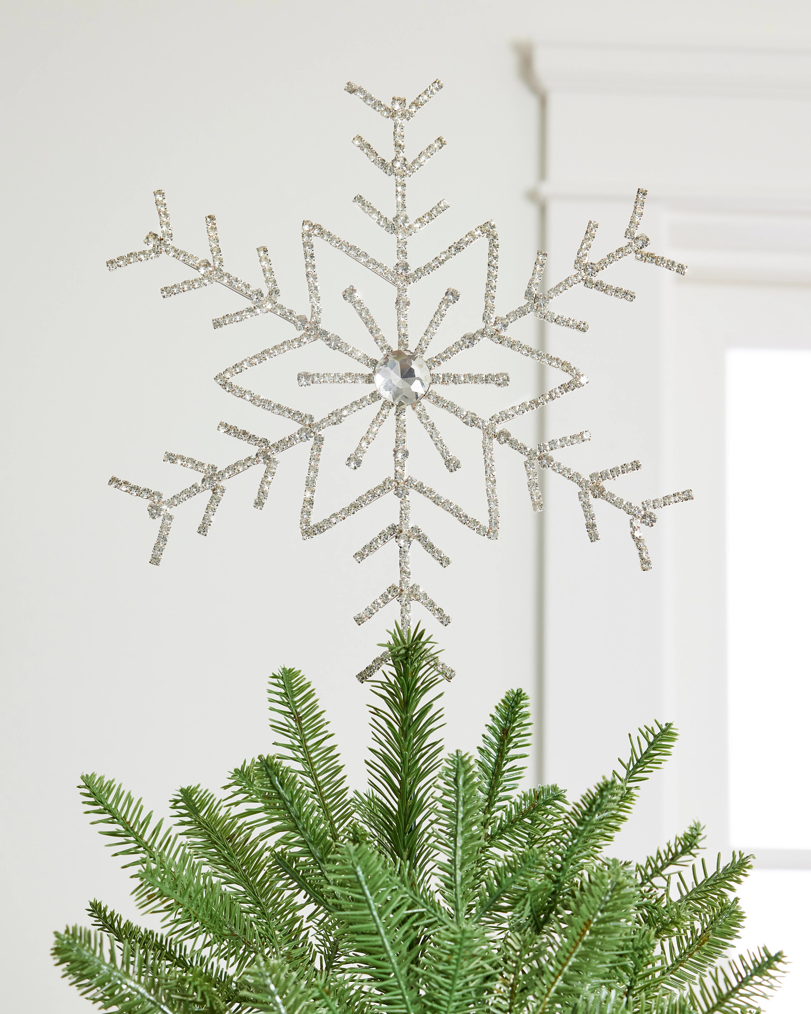 Rhinestone Snowflake Tree Topper