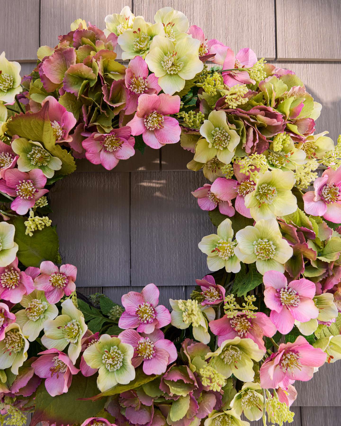 Morning Blossoms Wreath by Balsam Hill Closeup 10