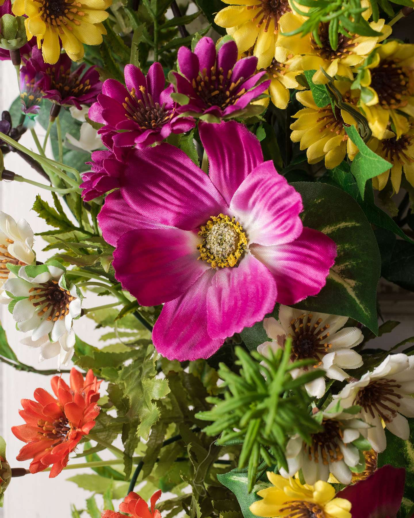 Balsam Hill Outdoor Meadow Artificial Spring Foliage Detailed Closeup View