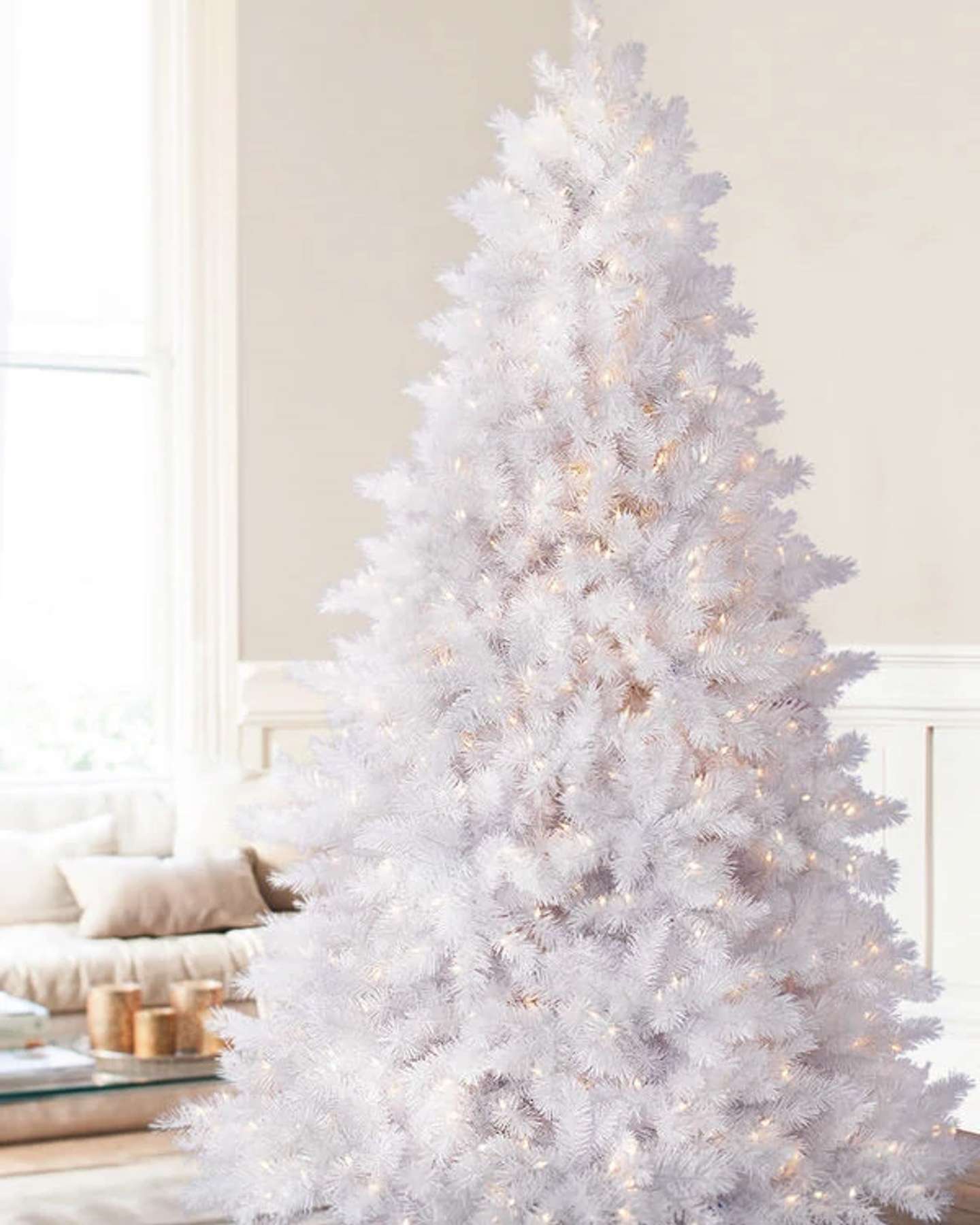 Balsam Hill Sapin de Noël blanc classique