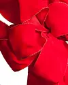 Red Pre-Made Wired Ribbon Bows by Balsam Hill Closeup 10