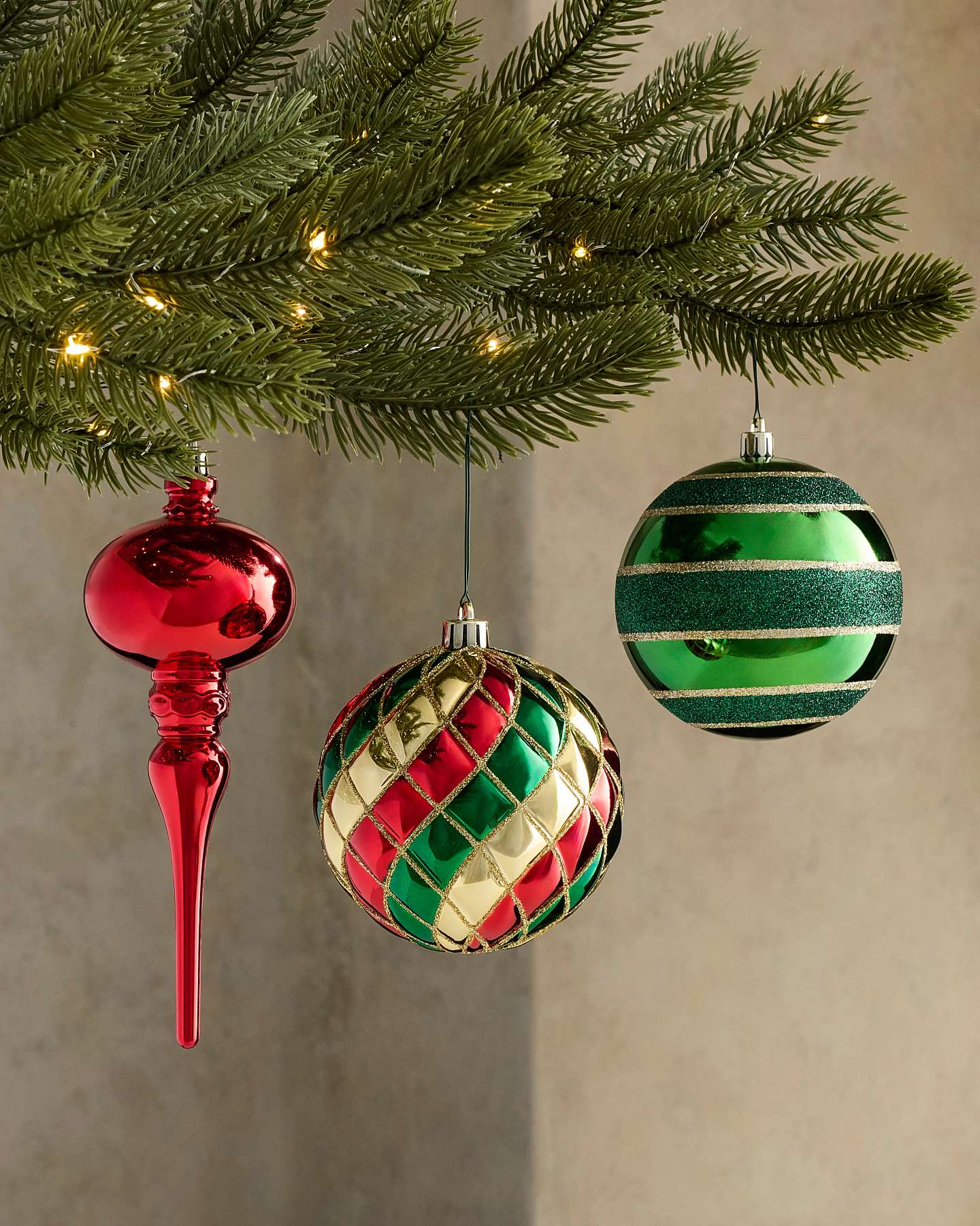 Merry Mix Shatter-Resistant Ornaments, Set of 40