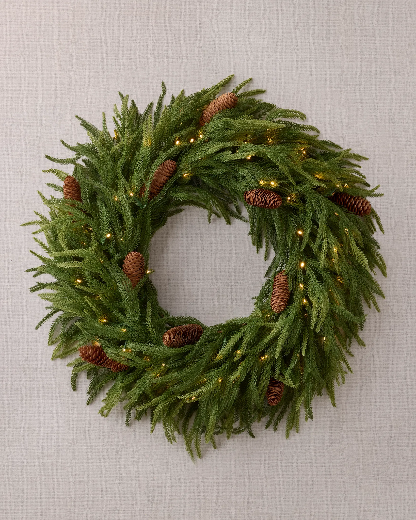 Real-Feel® Pinecone Wreath