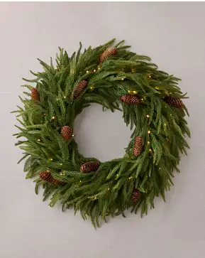 Real-Feel® Pinecone Wreath Real-Feel® Pinecone Wreath