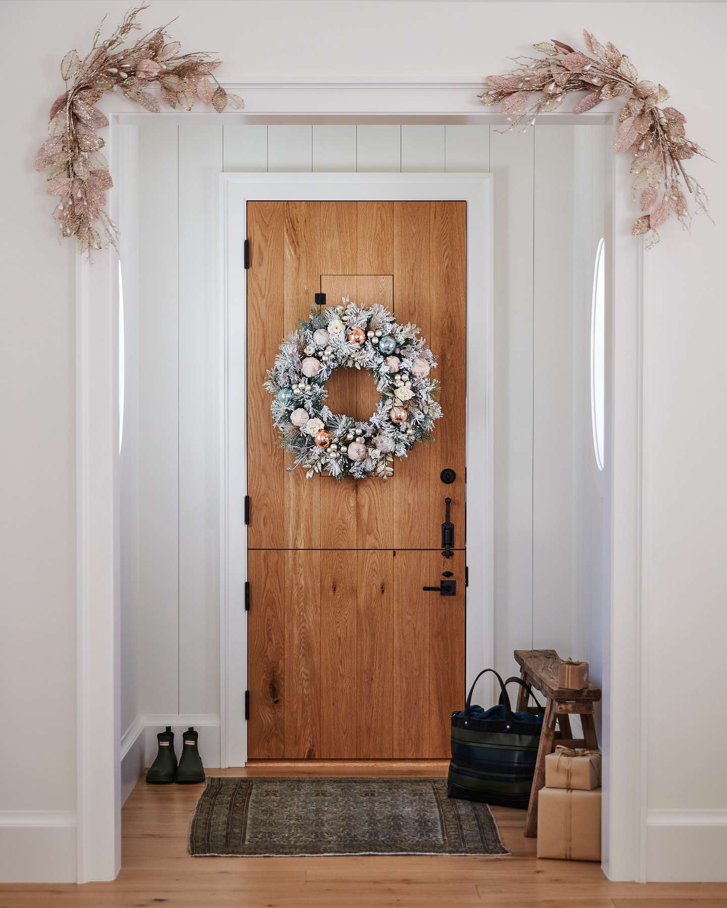Balsam Hill Winter Wishes Foliage Styled in a Festive Home