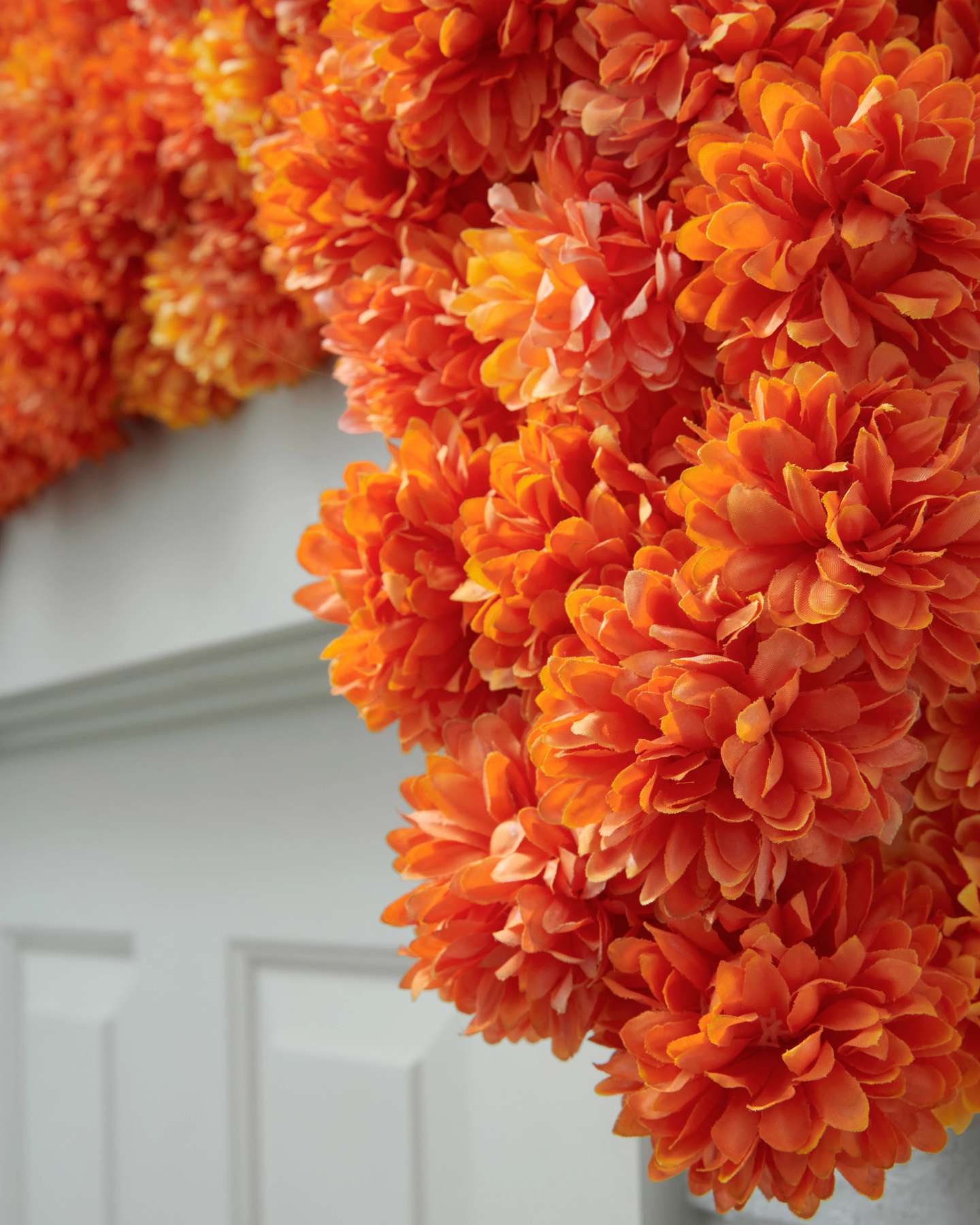 6ft Outdoor Marigold Meadow Garland by Balsam Hill Closeup 20