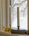 Brushed Bronze Battery-Operated Window Candles, Set of 2 by Balsam Hill