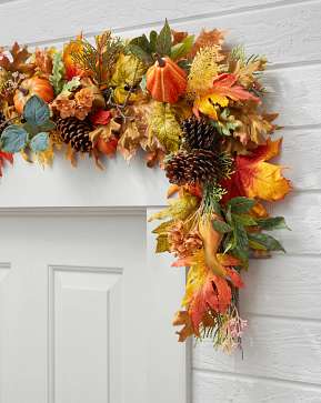 Outdoor Countryside Pumpkin Grove Garland Outdoor Countryside Pumpkin Grove Garland