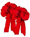 Red Pre-Made Wired Ribbon Bows by Balsam Hill SSC 10