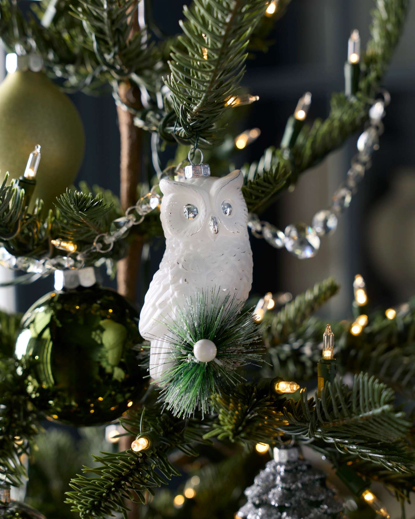 Set de boules de Noël en verre Forêt enchantée