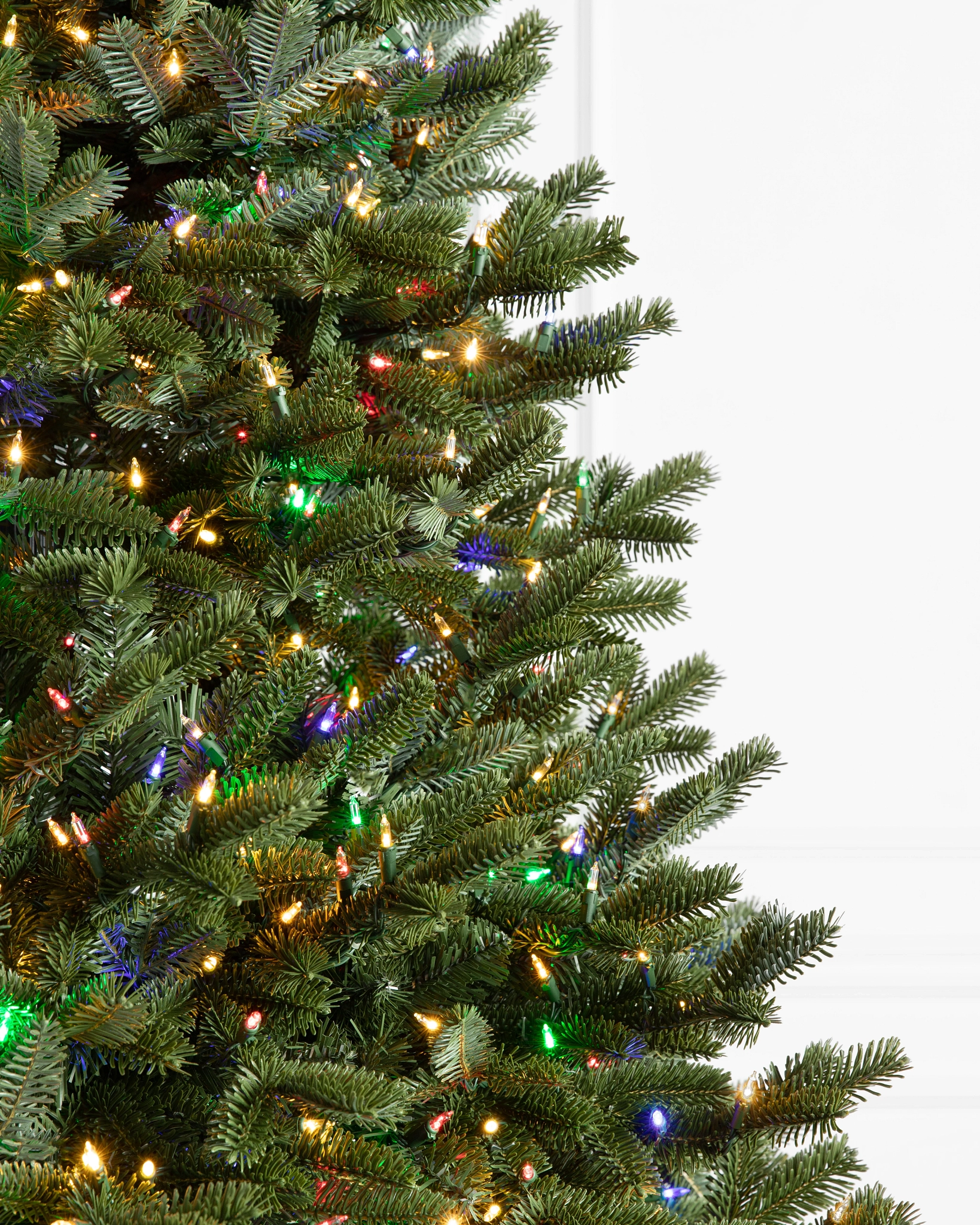 Pre lit online colored christmas tree