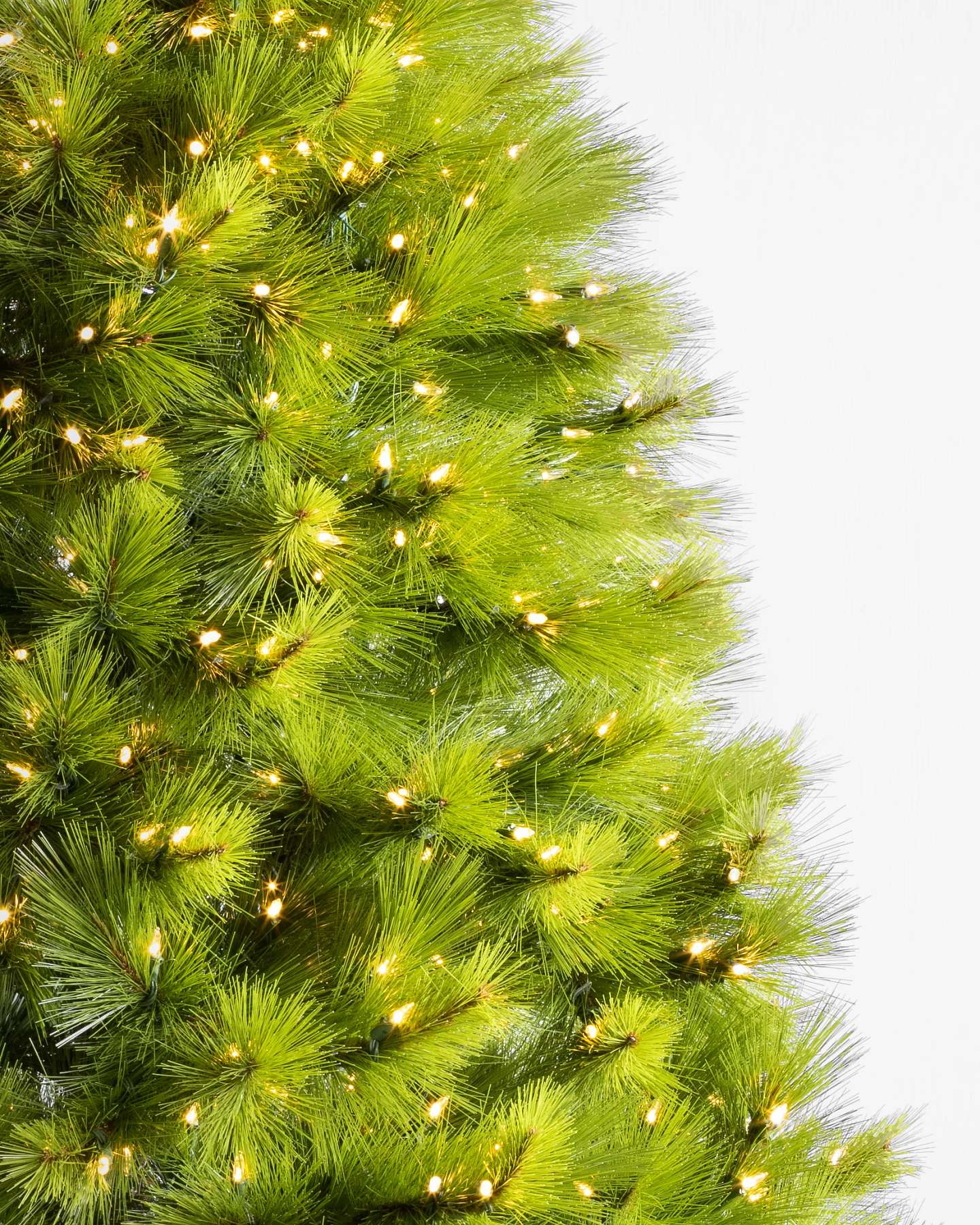 Balsam Hill Monterey Pine Christmas Tree LED Candlelight Lights Close-Up
