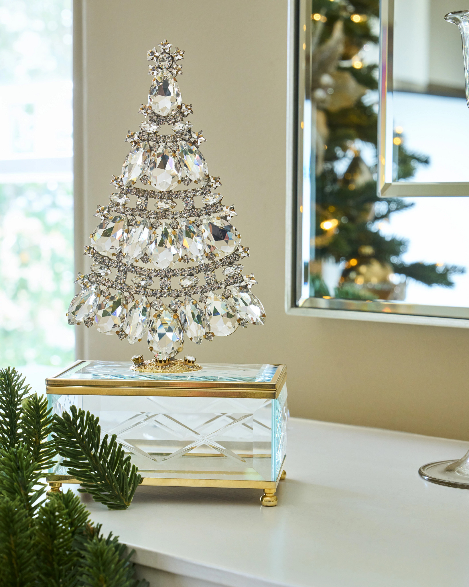 Crystal Tabletop Christmas Tree