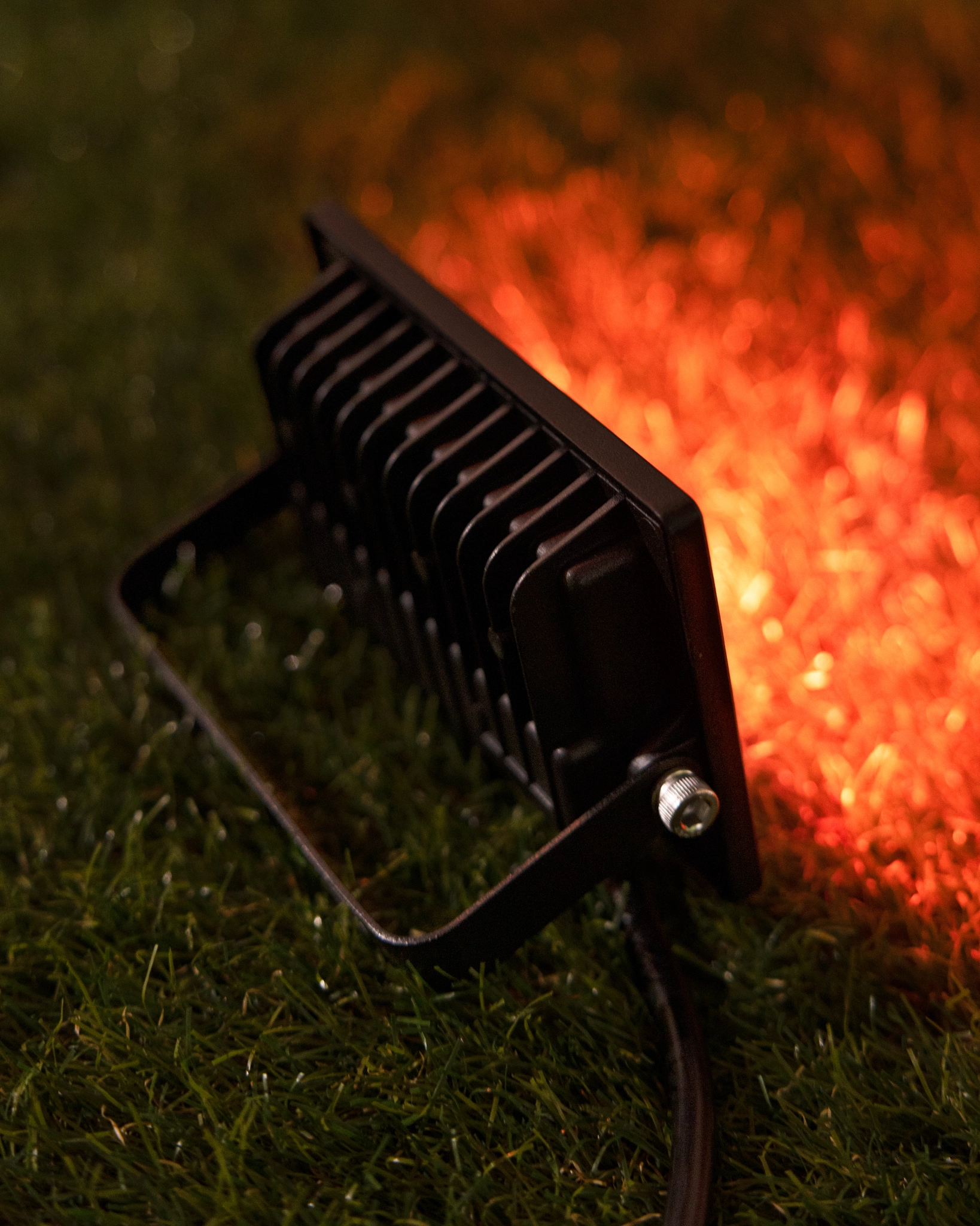 1.5 Black Outdoor Flood Light Set Set of 2 Width 5 in LED Multi Lights by Balsam Hill