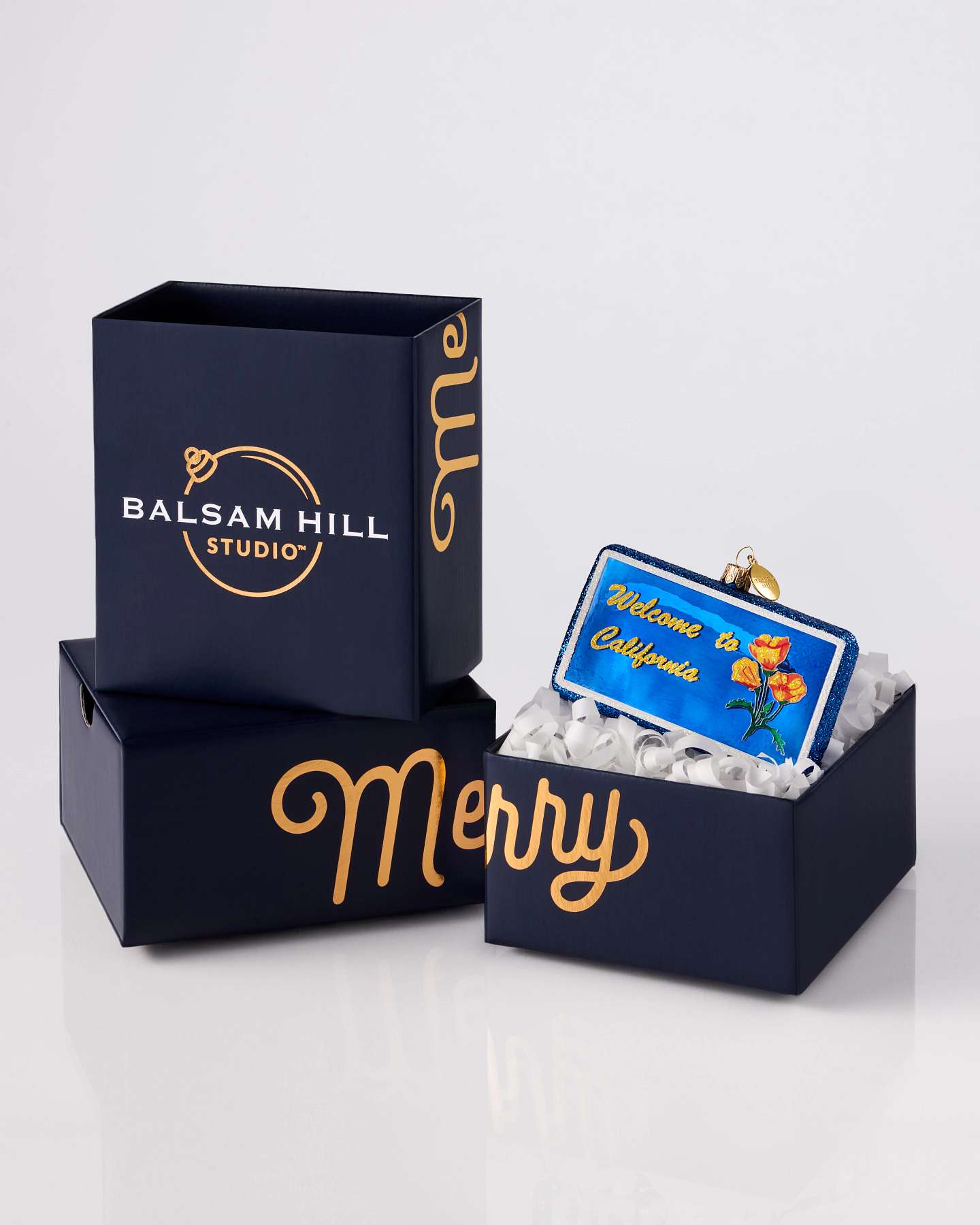 Balsam Hill Studio California Welcome Sign Ornament