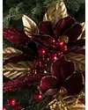 Burgundy and Gold Magnolia Bouquets, Set of 6 by Balsam Hill Closeup 20