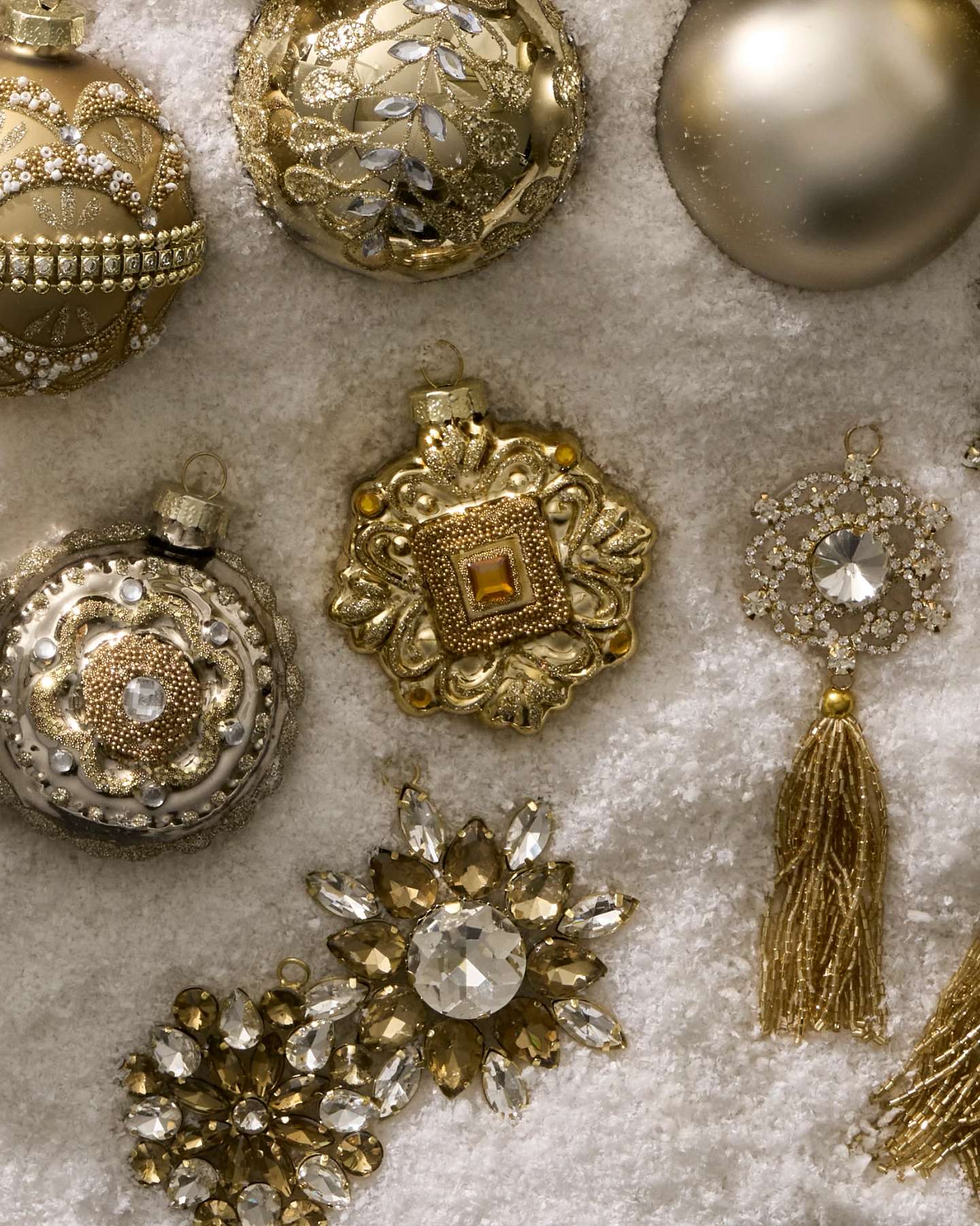 Set di decorazioni gioiello assortite Vintage in vetro