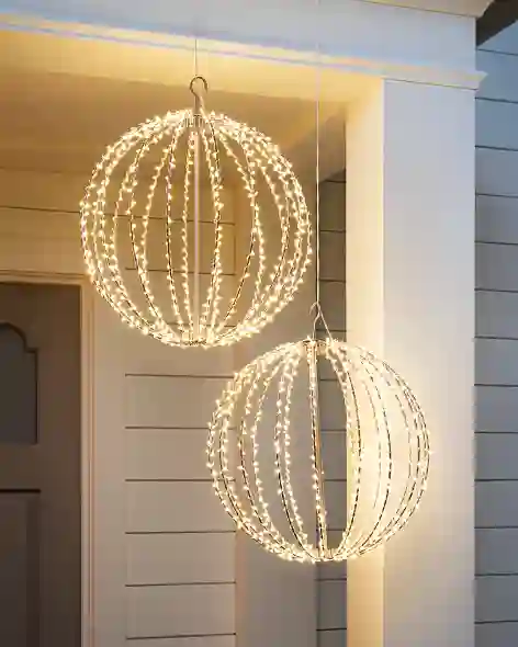 16in Outdoor LED Orbs by Balsam Hill SSC