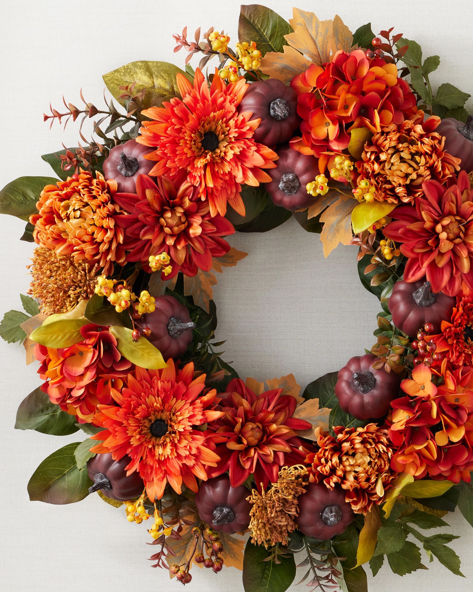 Pumpkin Floral Wreath