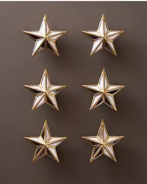Mirrored Star Ornament Set Mirrored Star Ornament Set