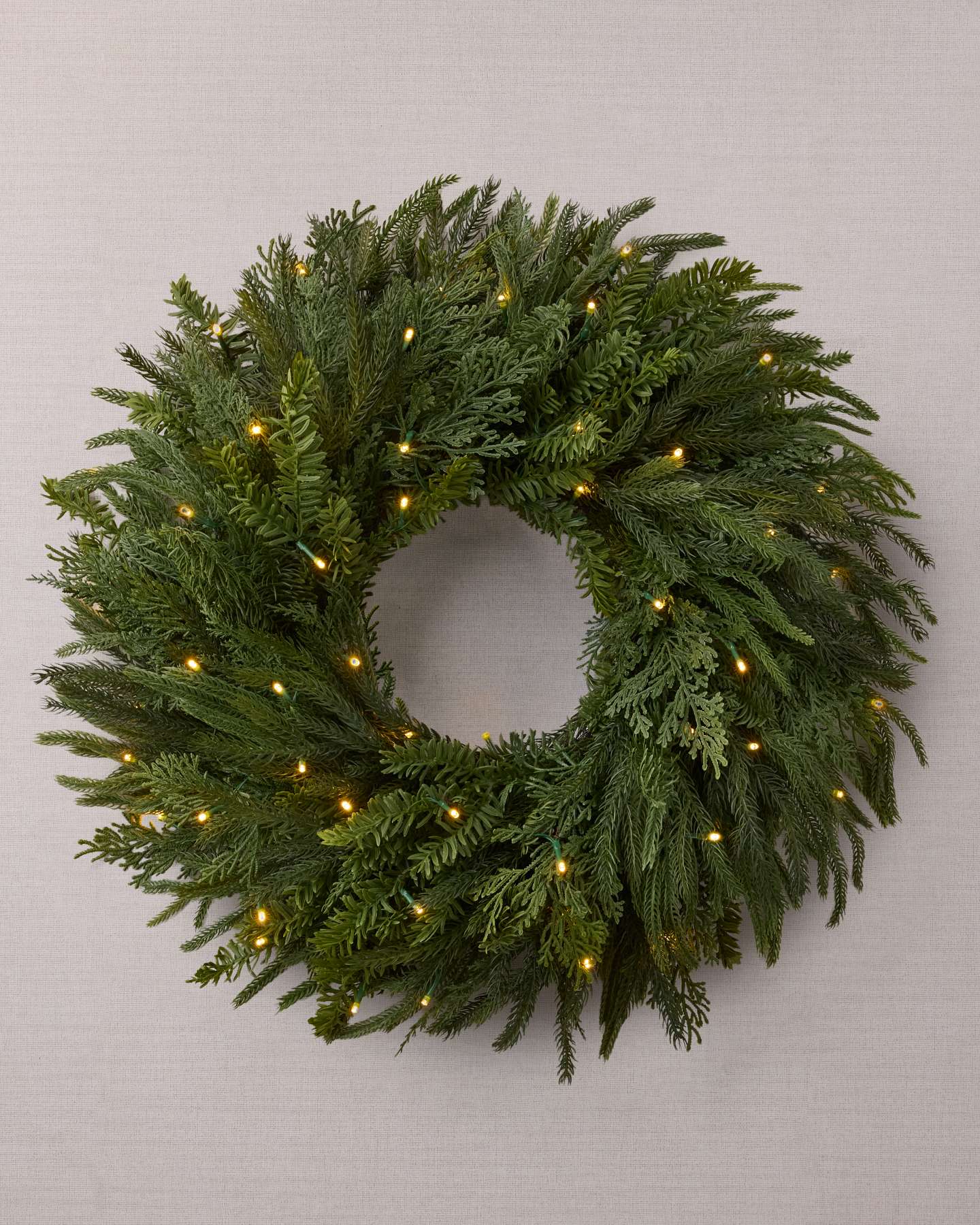 24" Real-Feel® Cypress Grove Wreath