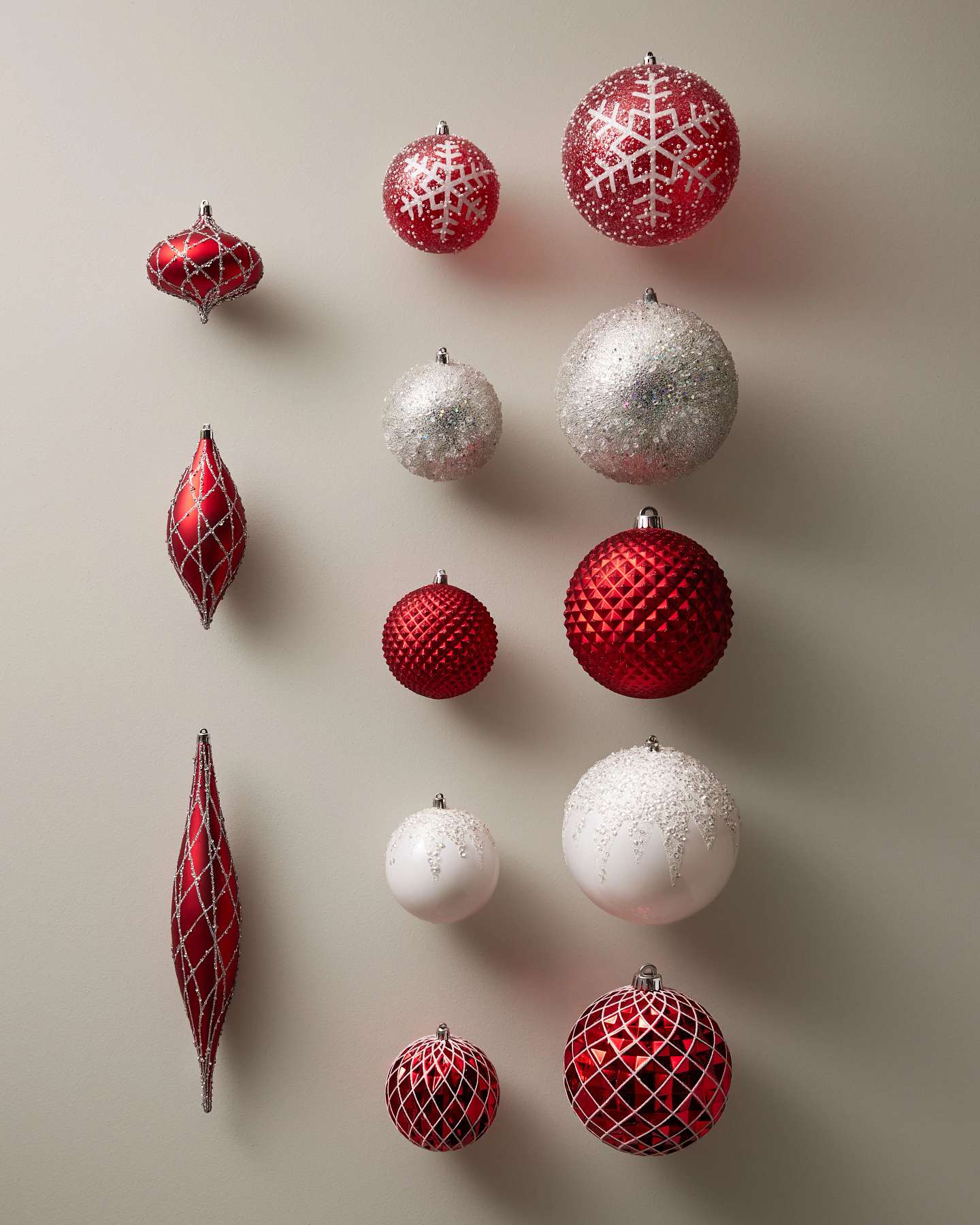 Balsam Hill Nordic Cheer Shatter Resistant Artificial Christmas Ornament Set of 40 Display