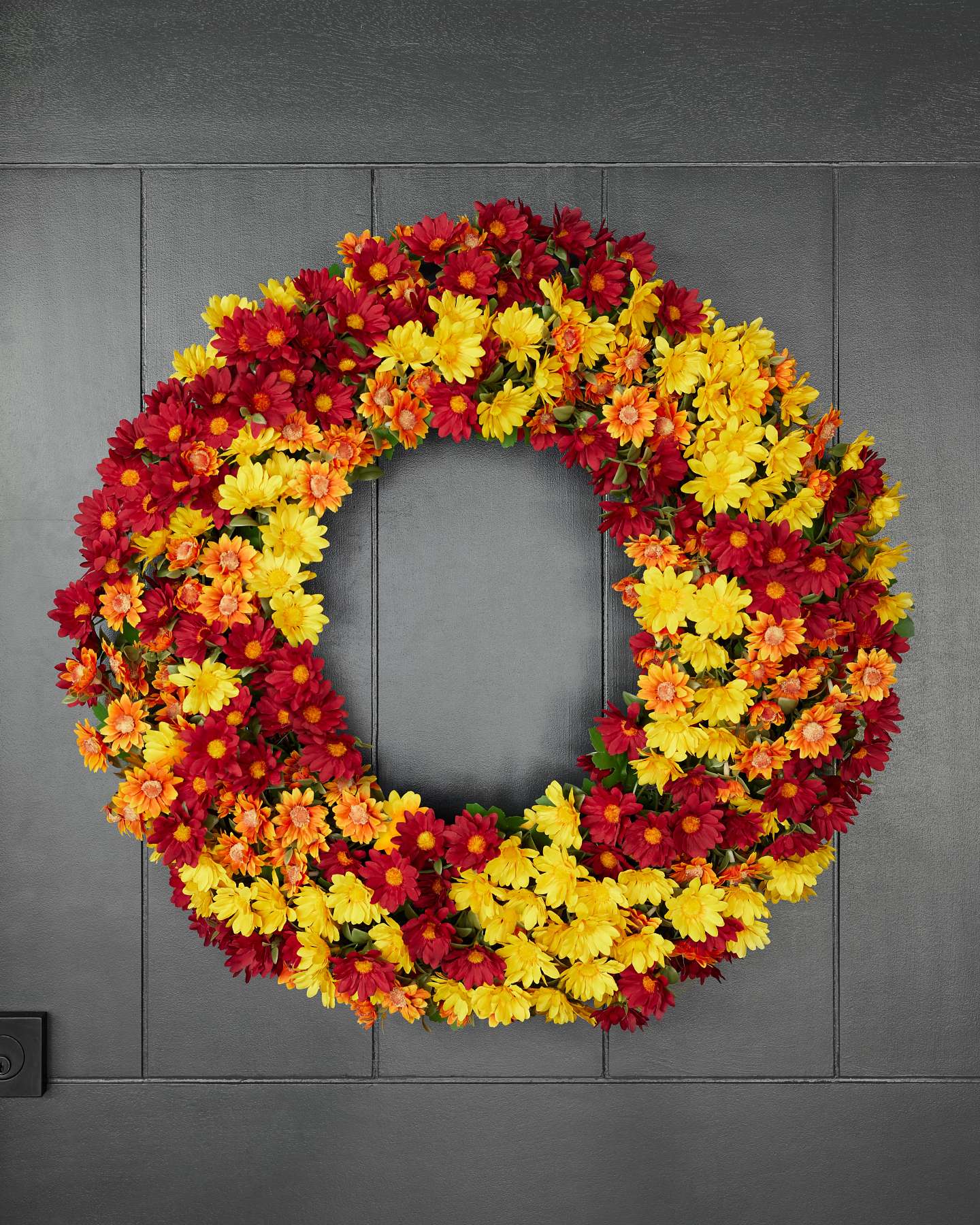 Balsam Hill Outdoor Sunset Mums Artificial Fall Foliage Decorative Accent