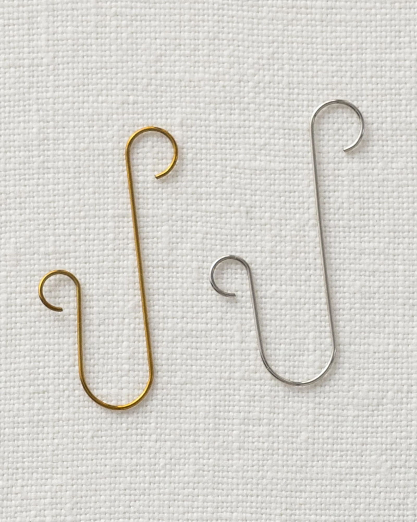 Handmade mini GOLD ornament hooks 3/4”, ornament hooks