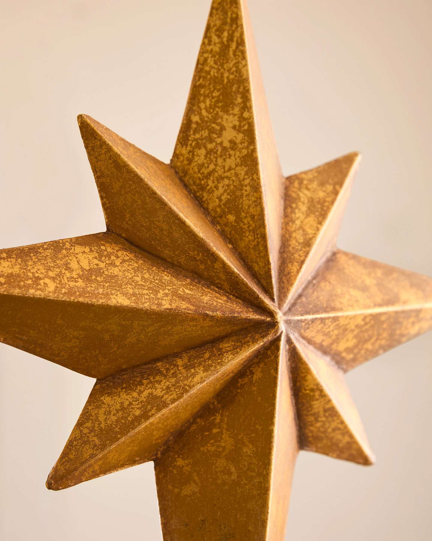 11.5" Antique Gold Bethlehem Star Tree Topper