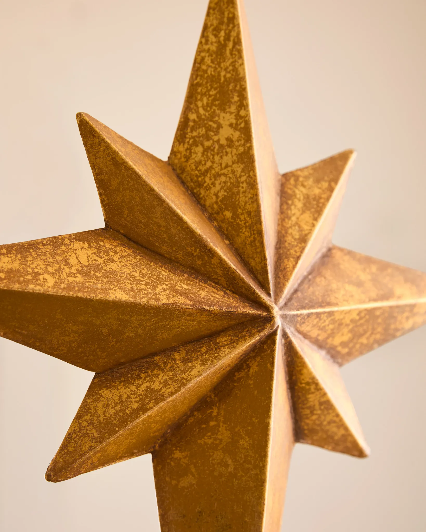 Antique Gold Bethlehem Star Tree Topper