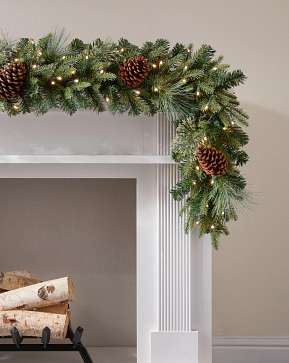 Outdoor Mixed Evergreen Garland Outdoor Mixed Evergreen Garland