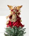 Burgundy Holy Angel Tree Topper by Balsam Hill SSC