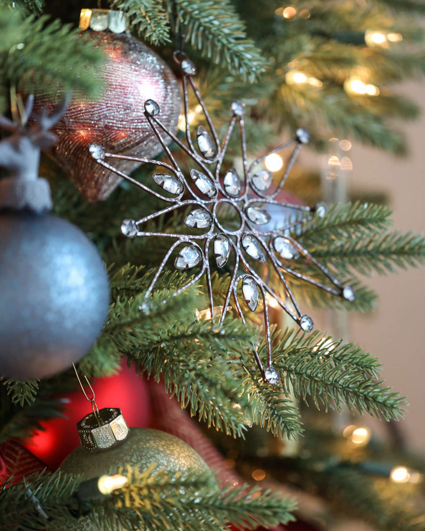 Balsam Hill Antiqued Snowflake Christmas Ornament Set of 12 Inspired by Charm Blog Feature