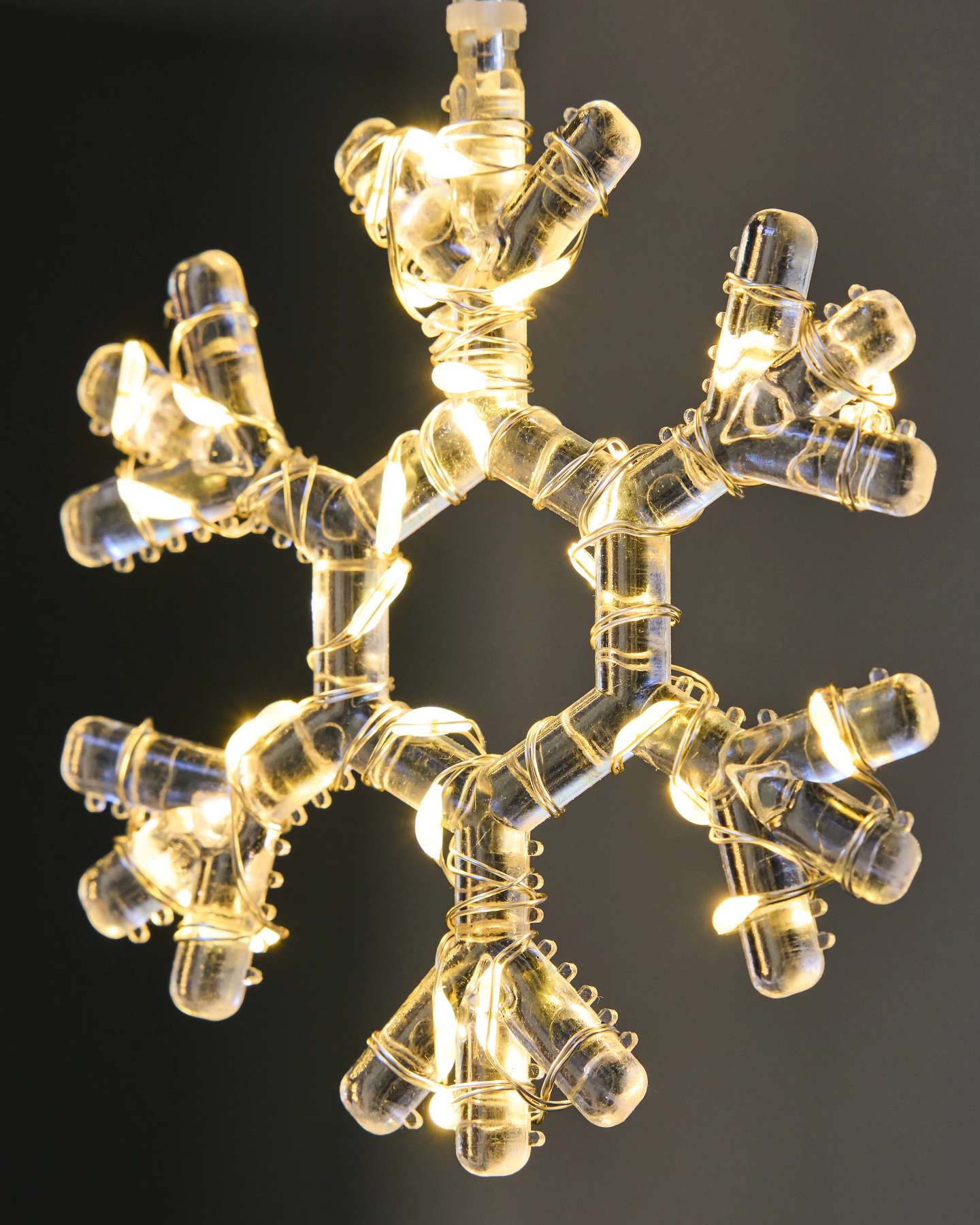 Outdoor Snowflake Light Strings, Set of 3