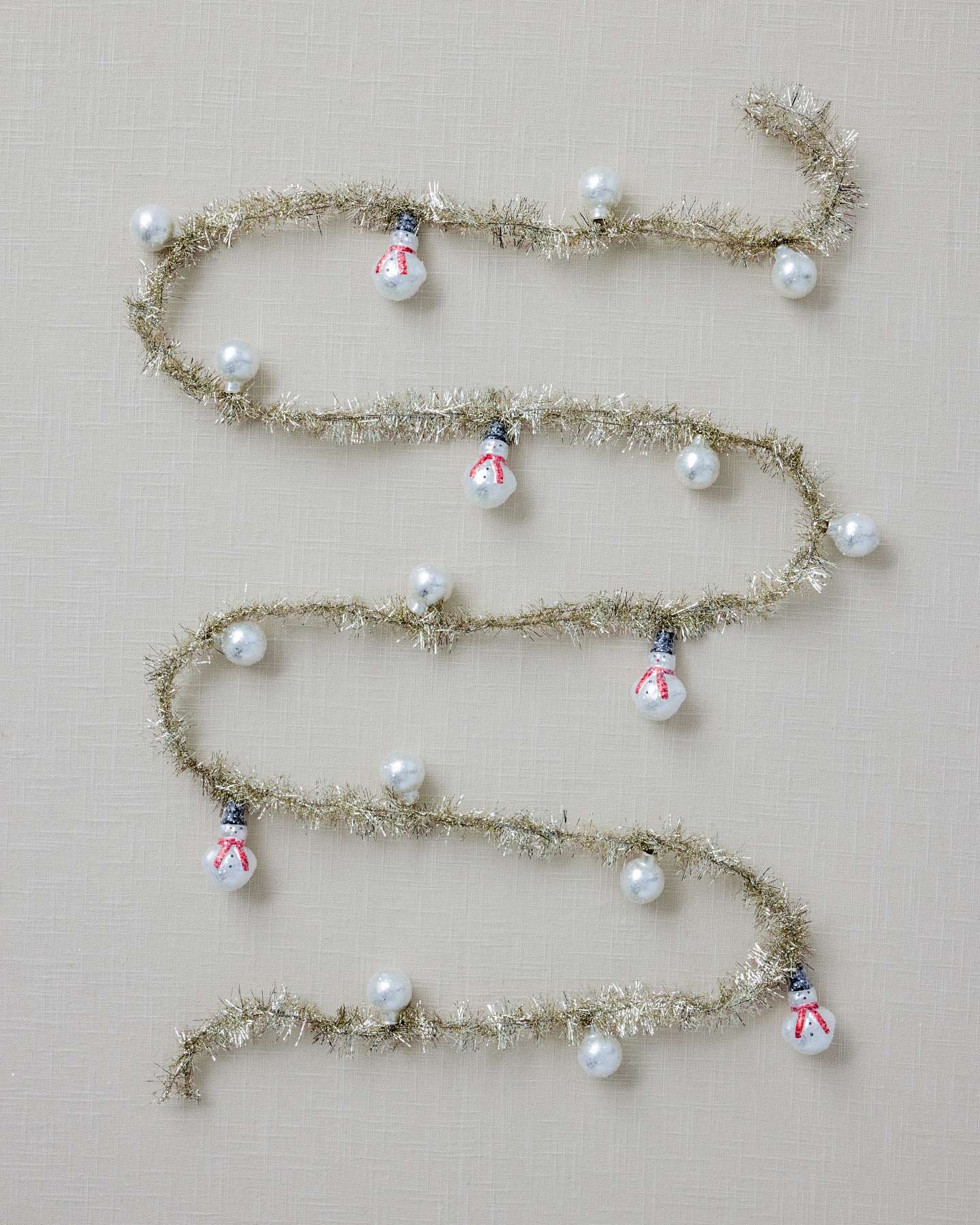 Vintage Snowman Tree Garlands, Set of 3