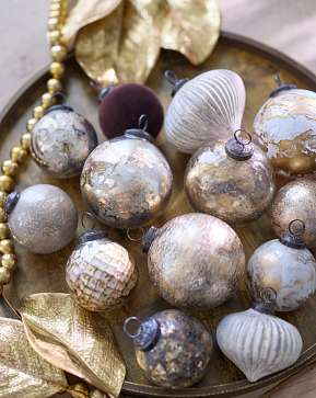 Rustic Elegance Main Glass Ornament Set Rustic Elegance Main Glass Ornament Set