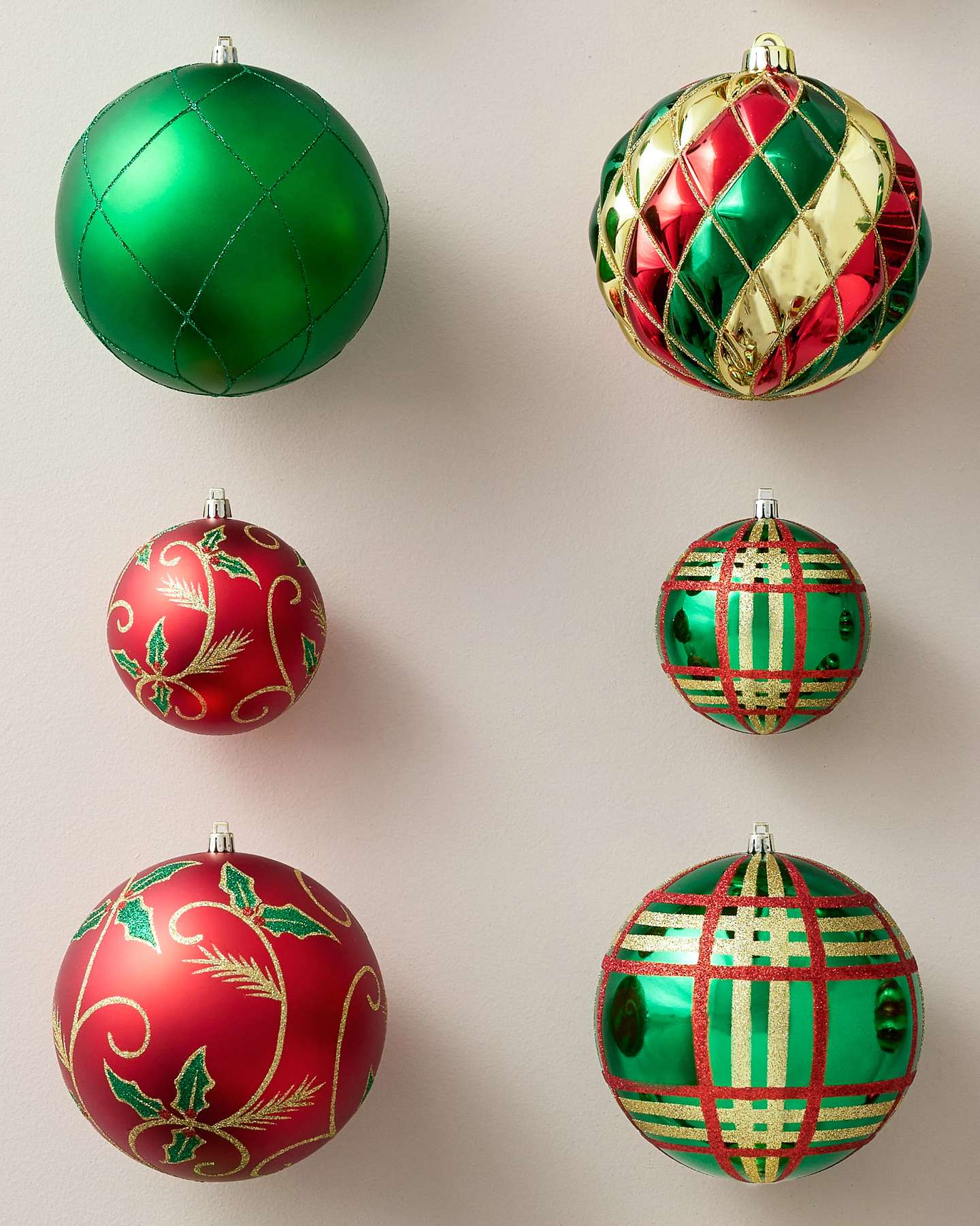 Merry Mix Shatter-Resistant Ornaments, Set of 40