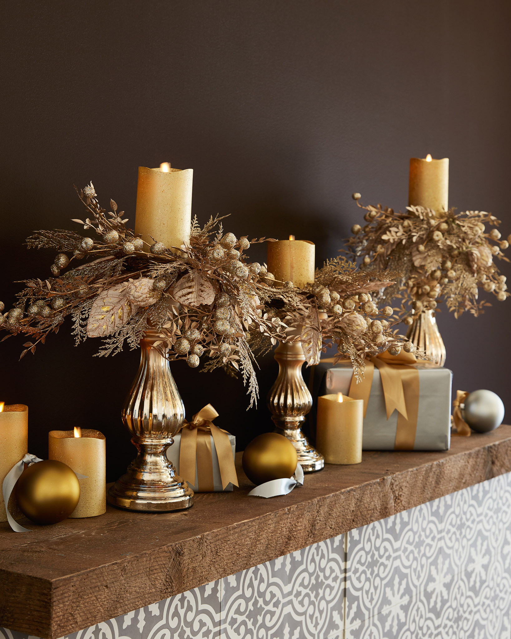 Christmas Candle Rings 