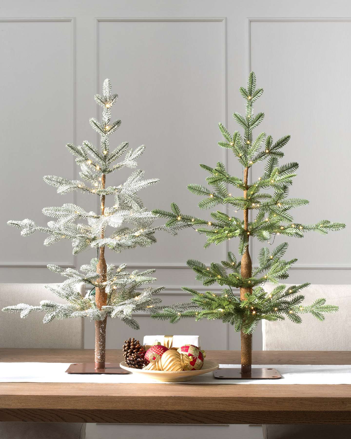 Balsam Hill Alpine Balsam Fir Artificial Tabletop Christmas Tree Lifestyle Table Display