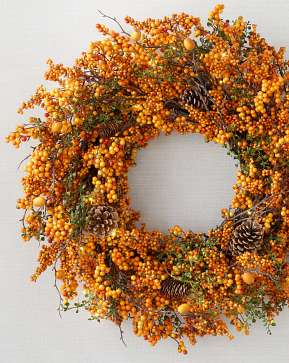 Orange Berry & Pinecone Wreath Orange Berry & Pinecone Wreath