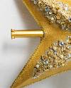 Gold Star Beaded Tree Topper by Balsam Hill Closeup 15