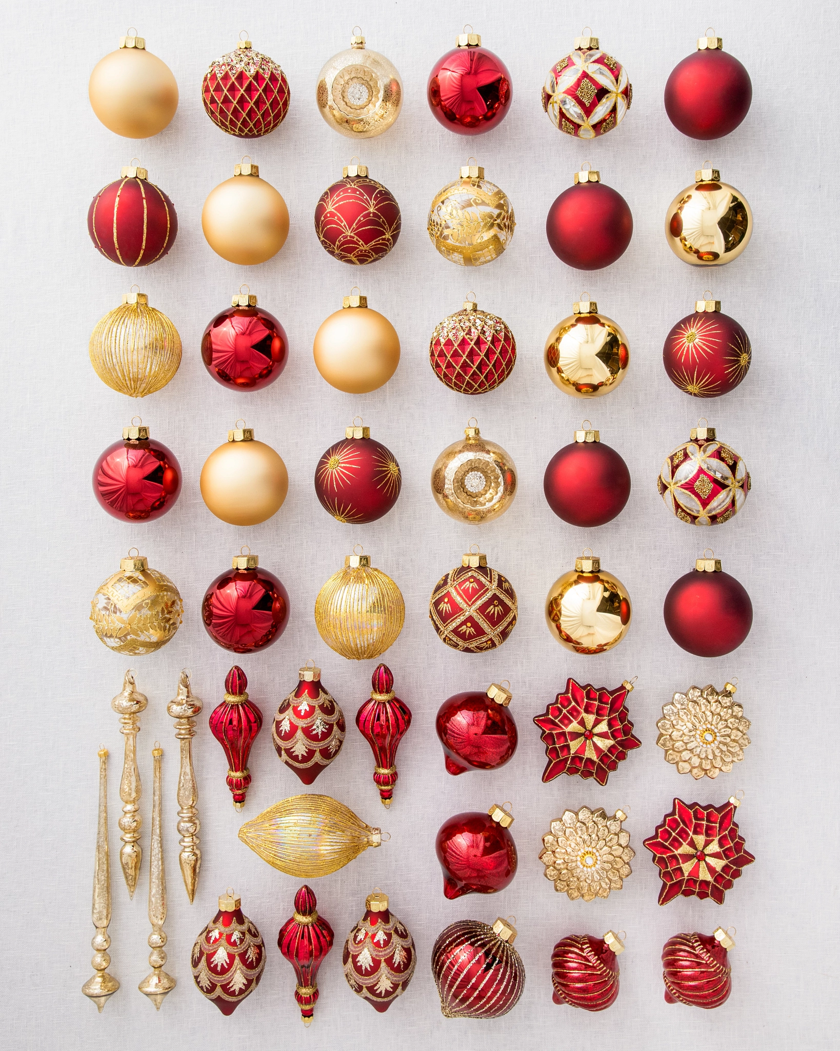 Brilliant Bordeaux Main Christmas Ornament Set Balsam Hill